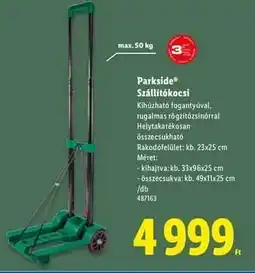 Lidl PARKSIDE Szállítókocsi ajánlat
