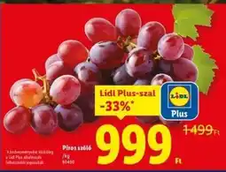 Lidl Piros szőlő ajánlat