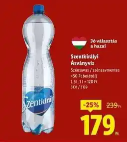 Lidl SZENTKIRÁLYI Ásványvíz ajánlat