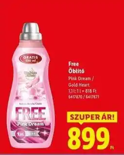Lidl FREE Öblítő ajánlat