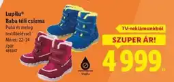 Lidl Lupilu Baba téli csizma ajánlat