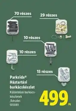 Lidl PARKSIDE Háztartási barkácskészlet ajánlat