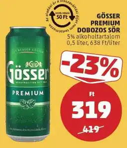 PENNY Gösser Premium Dobozos Sör ajánlat
