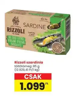 Spar Rizzoli szardínia ajánlat