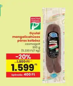 Spar Gyulai mangalicahúsos páros kolbász ajánlat