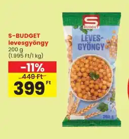 Spar S-BUDGET levesgyöngy ajánlat