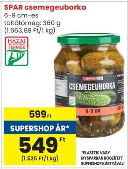 Spar SPAR csemegeuborka ajánlat