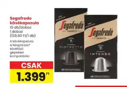 Spar Segafredo kávékapszula ajánlat