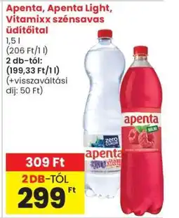 Spar Apenta, Apenta Light, Vitamixx szénsavas üdítőital ajánlat