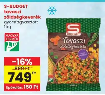 Spar S-BUDGET tavaszi zöldségkeverék ajánlat