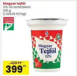 Spar Magyar tejföl ajánlat