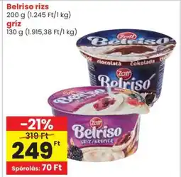 Spar Belriso rizs/gríz ajánlat
