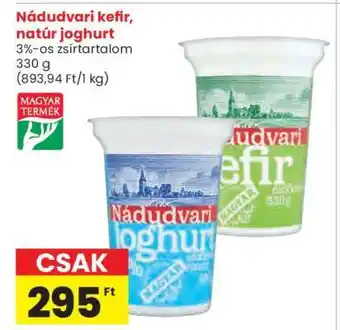 Spar Nádudvari kefir, natúr joghurt ajánlat