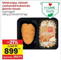 Spar SPAR enjoy. rántott csirkemell kukoricás jázmin rizzsel ajánlat