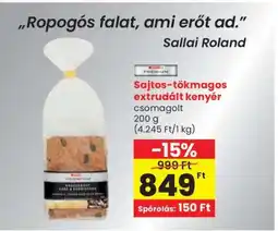 Spar Sajtos-tökmagos extrudált kenyér ajánlat