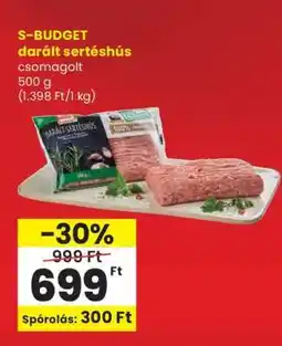 Spar S-BUDGET darált sertéshús ajánlat
