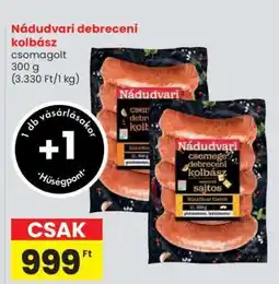 Spar Nádudvari debreceni kolbász ajánlat
