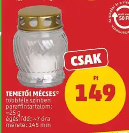 PENNY Temetői mécses ajánlat