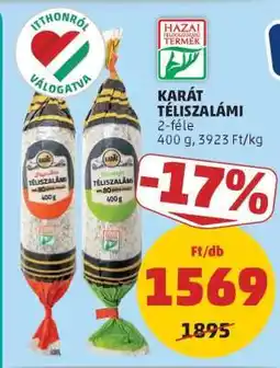 PENNY KARÁT TÉLISZALÁMI ajánlat