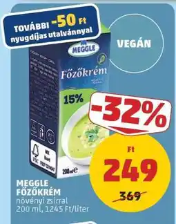 PENNY Meggle Főzőkrém ajánlat
