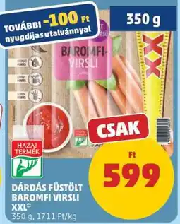 PENNY Dárdás Füstölt Baromfi Virsli XXL ajánlat