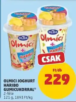 PENNY OLMICI JOGHURT HARIBO GUMICUKORRAL ajánlat