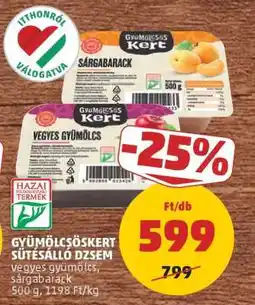 PENNY GYÜMÖLCSÖSKERT SÜTÉSÁLLÓ DZSEM ajánlat