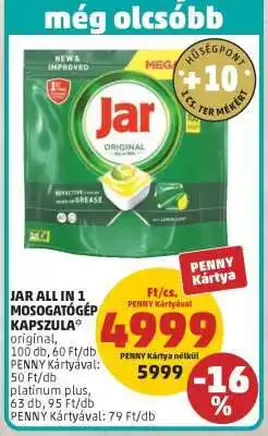 PENNY Jar All in 1 Mosogatógép Kapszula ajánlat