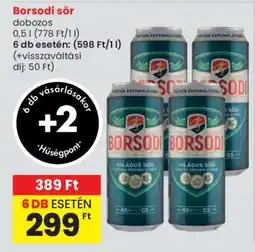Spar Borsodi sör ajánlat