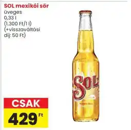 Spar SOL mexikói sör ajánlat