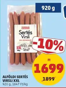 PENNY Alföldi Sertés Virsli XXL ajánlat