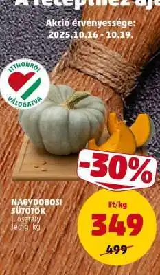 PENNY Nagydobosi Sütőtök ajánlat
