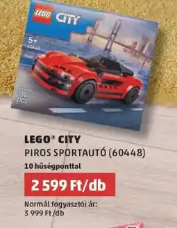 PENNY LEGO CITY PIROS SPORTAUTÓ (60448) ajánlat