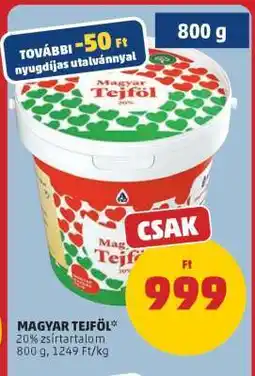 PENNY Magyar tejföl ajánlat