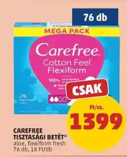 PENNY CAREFREE Tisztasági betét ajánlat
