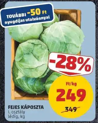 PENNY Fejes káposzta ajánlat