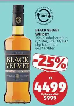 PENNY Black Velvet whisky ajánlat
