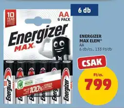 PENNY Energizer Max Elem ajánlat