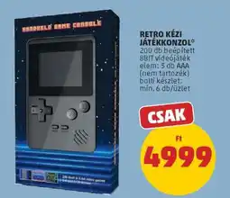 PENNY RETRO KÉZI JÁTÉKKONZOL ajánlat