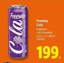 Lidl FREEWAY Cola ajánlat