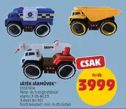 PENNY Játék járművek ajánlat