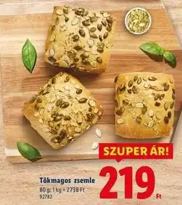 Lidl Tökmagos zsemle ajánlat