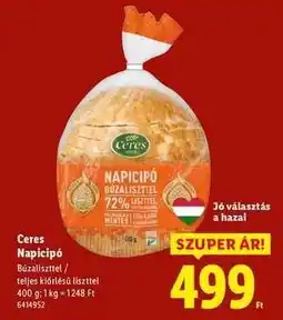 Lidl CERES Napicipó ajánlat