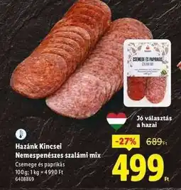 Lidl HAZÁNK KINCSEI Nemespenészes szalámi mix ajánlat