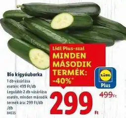 Lidl Bio kígyóuborka ajánlat