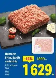 Lidl HÚSFARM Friss, darált sertéshús ajánlat