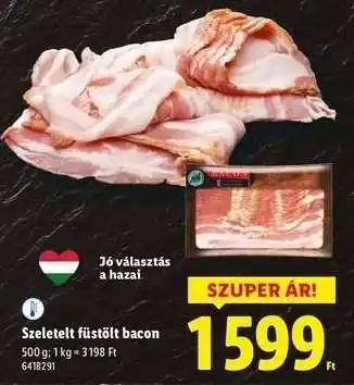 Lidl Szeletelt füstölt bacon ajánlat