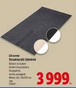 Lidl Livarno Struktúrált lábtörlő ajánlat