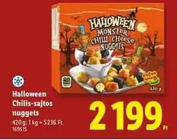 Lidl Halloween Chilis-sajtos nuggets ajánlat