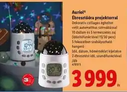 Lidl Auriol Ébresztőóra projektorral ajánlat